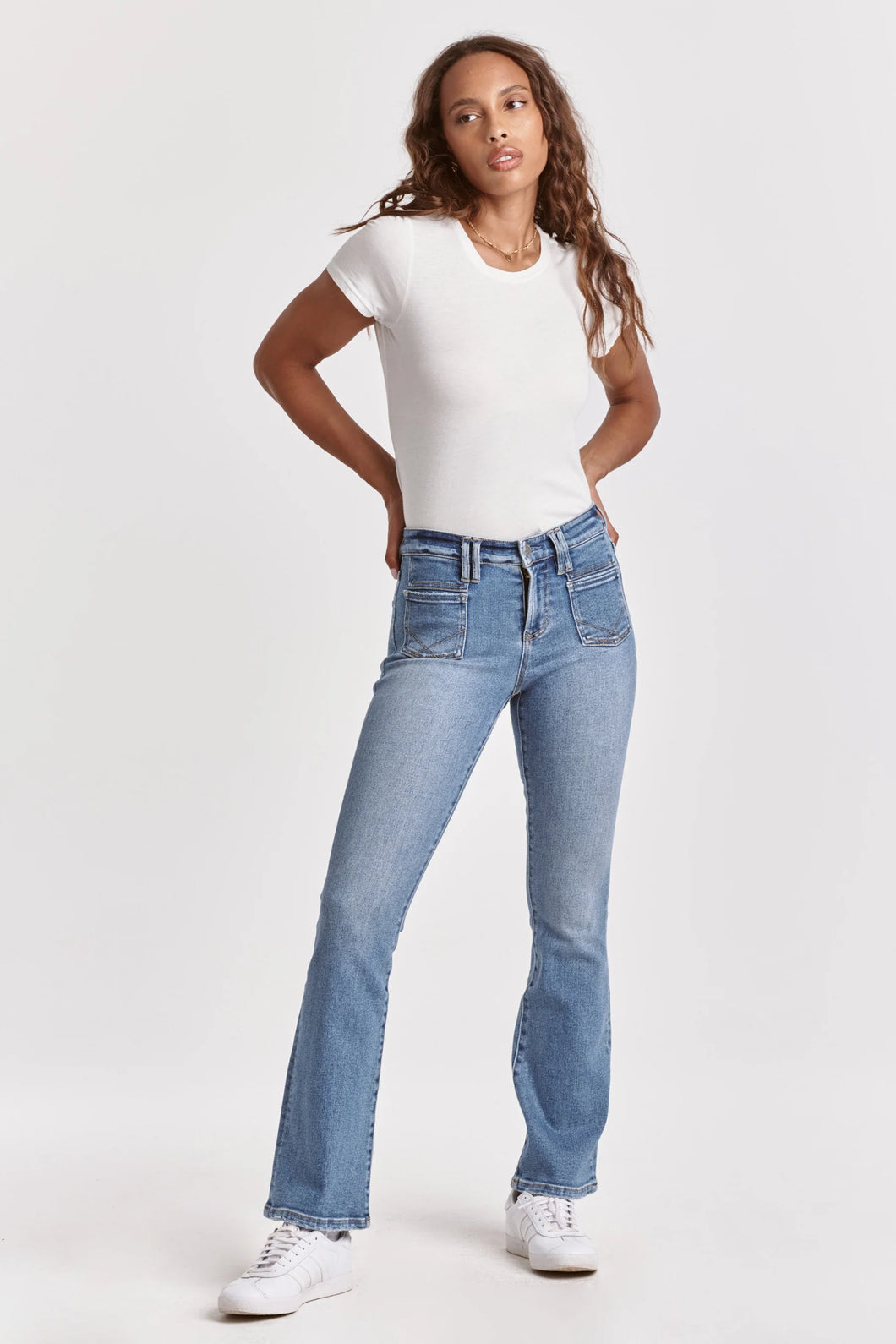 Jaxtyn High Rise Bootcut Jeans - Louisiana