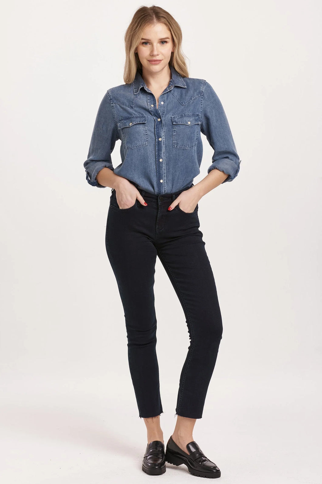 Blaire High Rise Straight Jeans - Yorkville