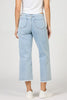 Holly Super High Rise Raw Hem Cropped Jeans - Sunset Blues