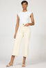 Audrey Super High Rise Cropped Wide Leg - Ivory