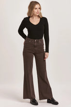 Load image into Gallery viewer, Fiona High Rise Wide Leg Jeans - Mocha Brown
