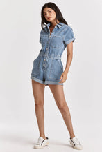 Load image into Gallery viewer, Jocie Denim Washed Romper - Vaisley
