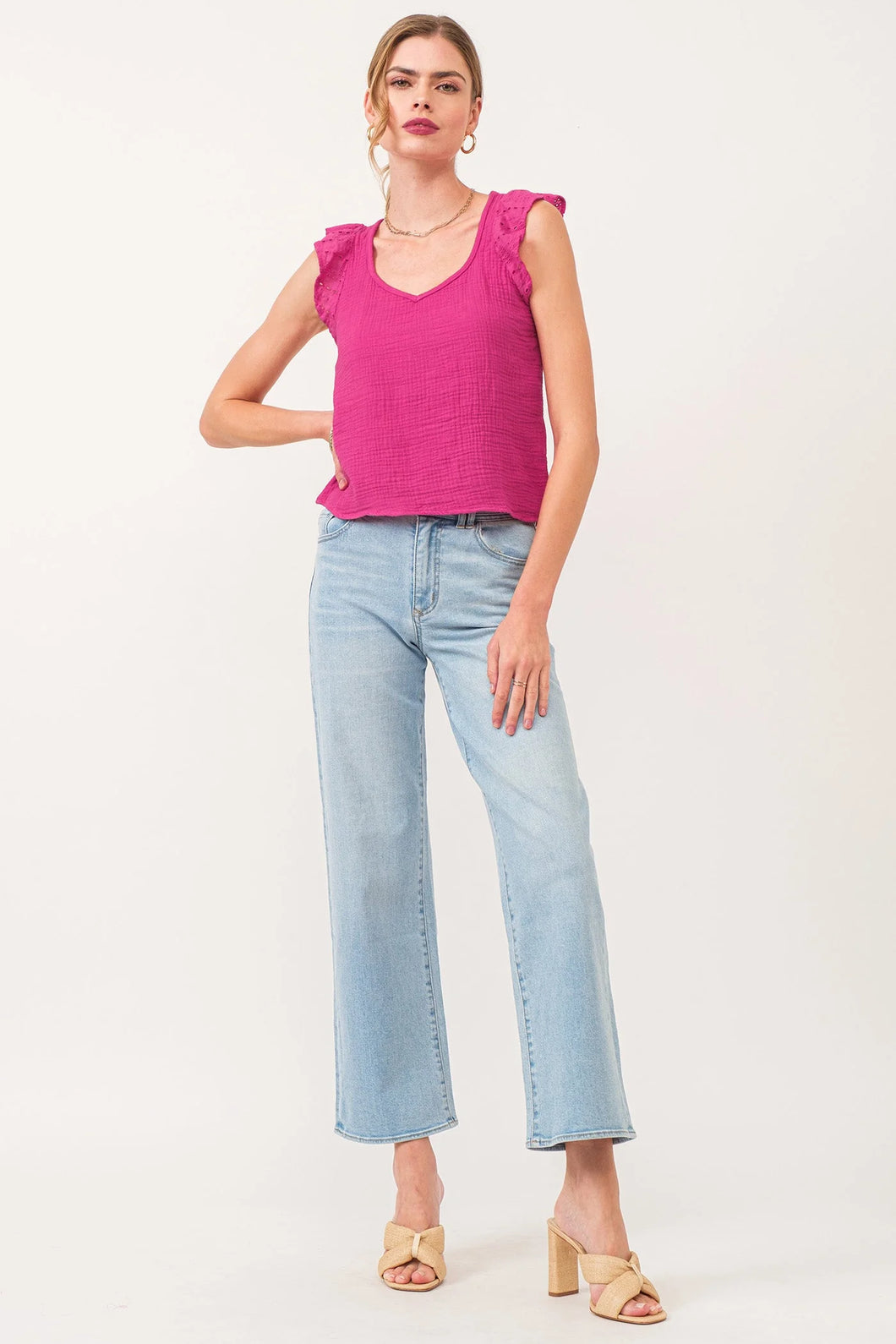 Holly Super High Rise Straight Jeans - Austin