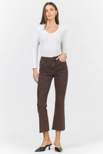 Load image into Gallery viewer, Jeanne Flare Jean - Brown Leopard
