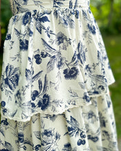 Load image into Gallery viewer, Carolina Toile Printed Tiered Midi Dress
