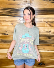 Load image into Gallery viewer, Cowboys &amp; Country Music Oversized Graphic Tee
