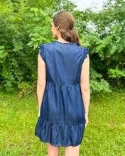 Load image into Gallery viewer, Berenice Dark Denim Dress
