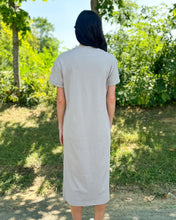 Load image into Gallery viewer, Basic Knit Midi Tee Dress with Slit
