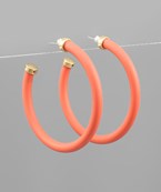 Load image into Gallery viewer, Cora Smooth Hoop Earrings
