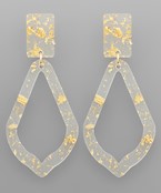 Load image into Gallery viewer, Gold Flake Geometric Earrings
