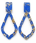 Load image into Gallery viewer, Gold Flake Geometric Earrings
