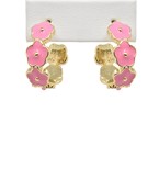 Load image into Gallery viewer, Rosie Flower Hoop Earrings
