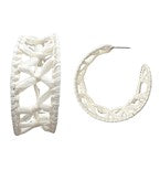 Load image into Gallery viewer, Raffia Wrapped Hoop Earrings
