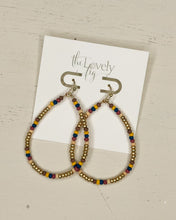 Load image into Gallery viewer, Beaded Mom Drop Earrings
