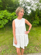Load image into Gallery viewer, White Ribbon Mini Dress
