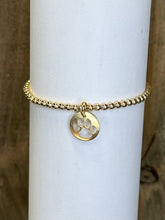 Load image into Gallery viewer, enewton Extends - Classic 3mm Bead Paw Print Disc Bracelet - Gold
