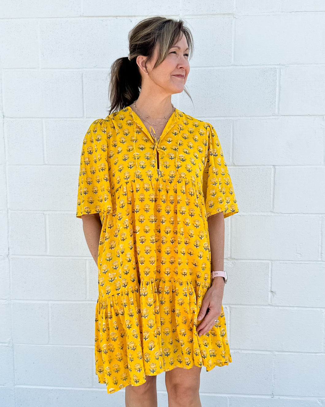 Yellow Marigold Bondi Dress