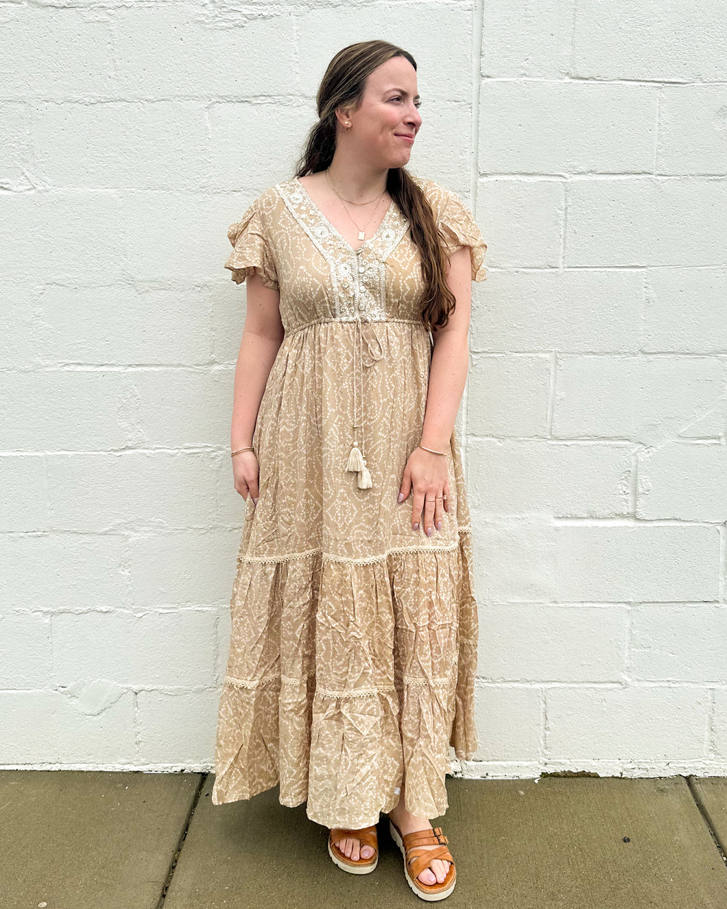 Arya Long Boho Glitz Dress