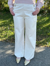 Load image into Gallery viewer, Heavy Twill Wide Pants with Buttons
