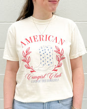 Load image into Gallery viewer, American Cowgirl Club - 4th of July Patriotic Tee
