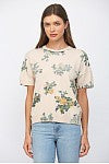 Load image into Gallery viewer, Printed Crew Neckline Short Sleeve Sweater
