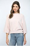 Load image into Gallery viewer, Raglan Short Wide Sleeve Crew Neck Sweater

