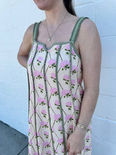 Load image into Gallery viewer, Cream Hydrangea Bloom Thin Strap Floral Pattern Dress
