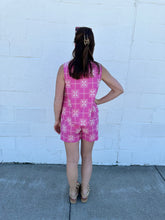 Load image into Gallery viewer, Pink Sleeveless Embroidered Top &amp; Shorts Set
