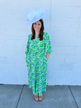 Load image into Gallery viewer, Cameron Daisy Chain Green Dress
