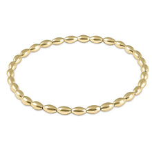 Load image into Gallery viewer, Harmony Sincerity Pattern 2mm Bead Bracelet - Gold
