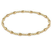 Load image into Gallery viewer, Harmony Sincerity Pattern 2mm Bead Bracelet - Gold
