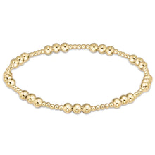 Load image into Gallery viewer, Classic Joy Pattern Bead Bracelet - Gold
