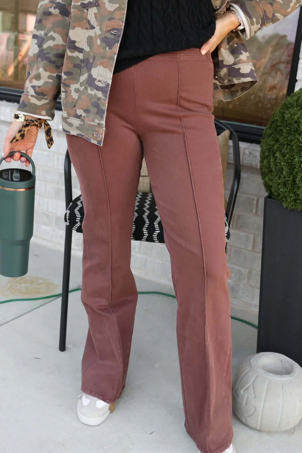 Mindy Flare Jeans - Cappuccino