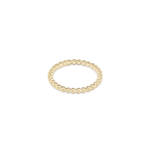 enewton Classic 2mm Bead Ring - Gold
