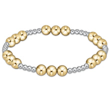 Load image into Gallery viewer, Classic Joy Pattern Bead Bracelet - Mixed Metal
