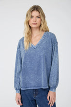 Load image into Gallery viewer, Washed Inverted Seam Detail Long Sleeve Top
