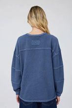 Load image into Gallery viewer, Exposed Seam Detail Long Sleeve Knit Top
