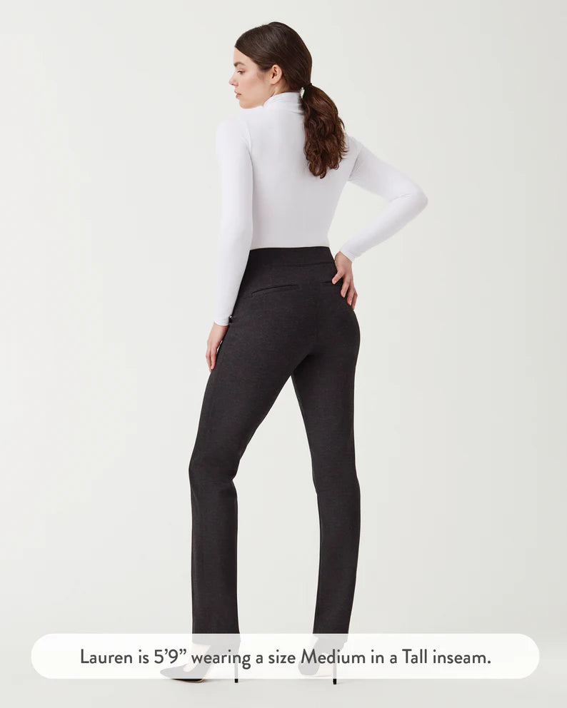 SPANX The Perfect Pant, Slim Straight - Charcoal Heather – The Lovely Fig