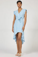 Load image into Gallery viewer, Anahi Wrap Dress - Carolina Blue
