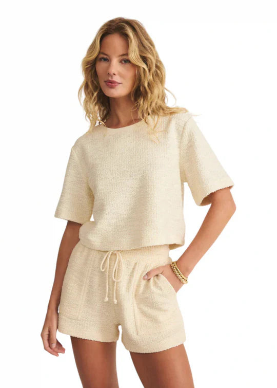 Curran & Knox Looped Terry Sweatshirt Short Set