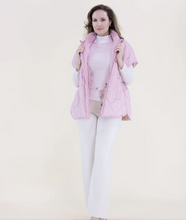 Load image into Gallery viewer, Boxy Funnel Neck Diamond Puffer Vest
