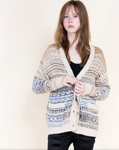 Load image into Gallery viewer, Snake Eye Fair Isle Button Cardigan
