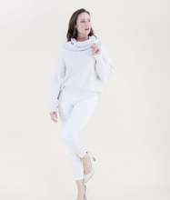 Load image into Gallery viewer, Classy Draped Rib Cowl Neck Sweater
