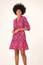 Load image into Gallery viewer, Marta Pink Farm Mini Dress
