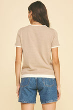 Load image into Gallery viewer, Taupe Double Layered Knit Top

