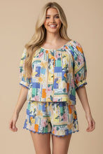 Load image into Gallery viewer, Patchwork Print Button Down Shirt

