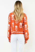 Load image into Gallery viewer, Flower Print Turtle Neck Sweater
