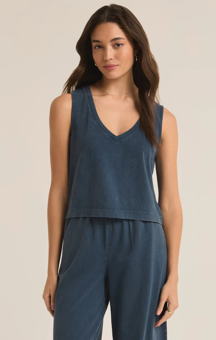 Sloane V Neck Tank & Scout Jersey Flare Pant Set