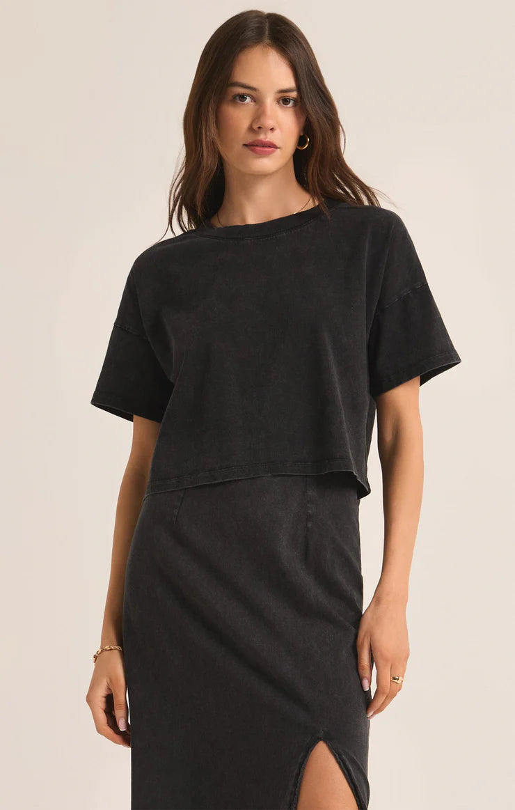 Sway Cropped Tee & Shilo Knit Skirt Set