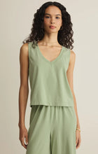 Load image into Gallery viewer, Sloane V Neck Top &amp; Scout Jersey Flare Pant - Crystal Green
